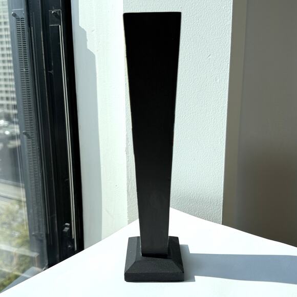 Milano Series Wood Taper Candlestick Holder Hand Painted Wassily Kandinsky - Picture 2 of 6